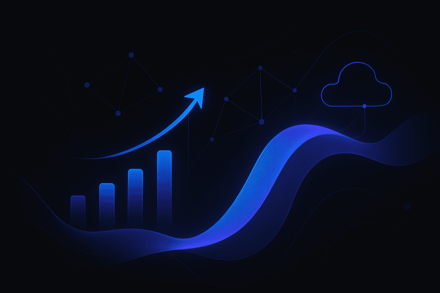 Abstract digital art representing innovation and technology